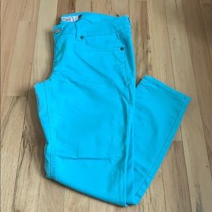 Bright Blue pants! Ankle length!